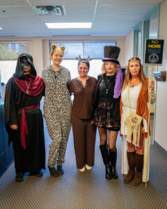 793 HR department group Halloween photo