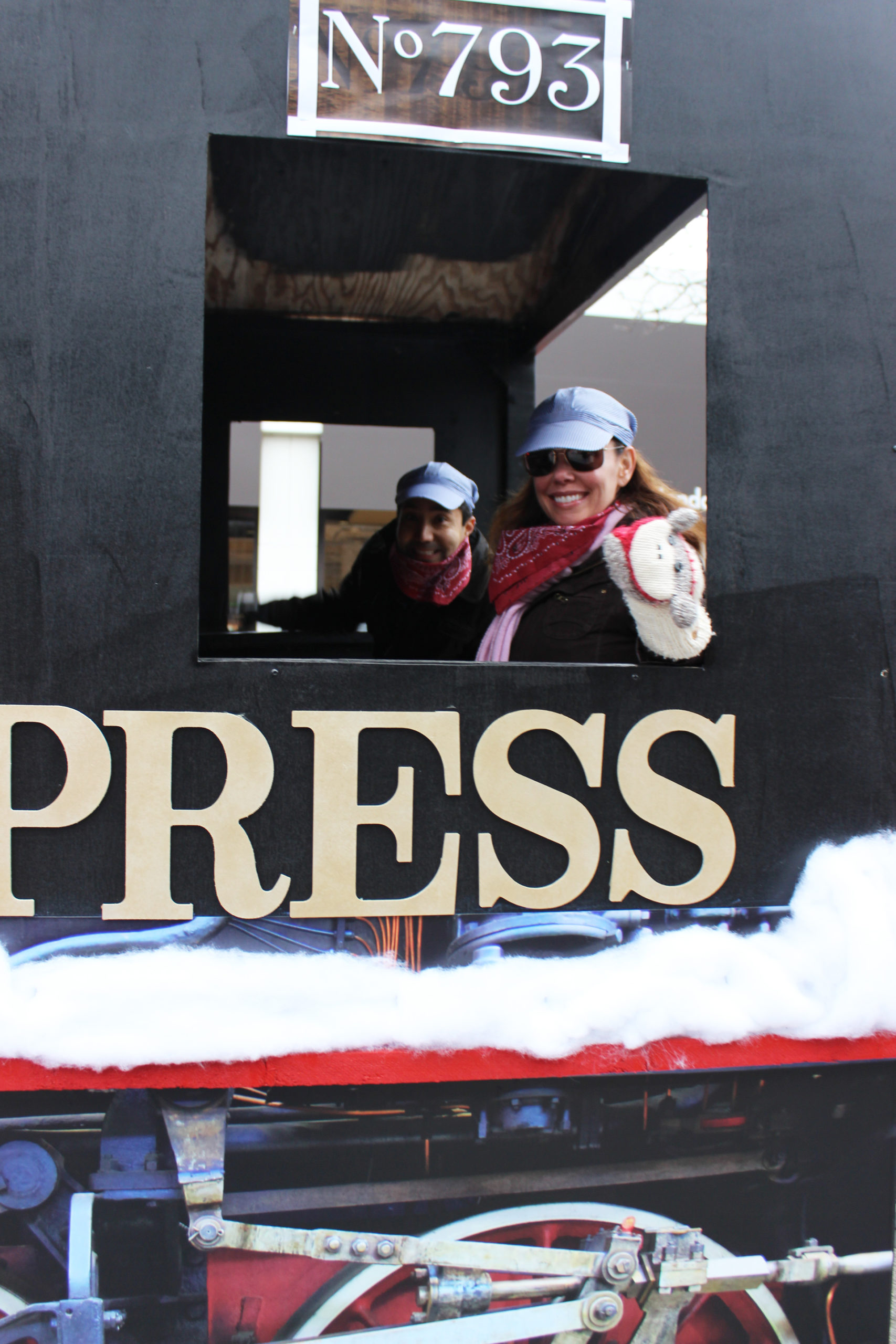 Lloyd Nakaza and Julie Nakaza in control of the OE Express.