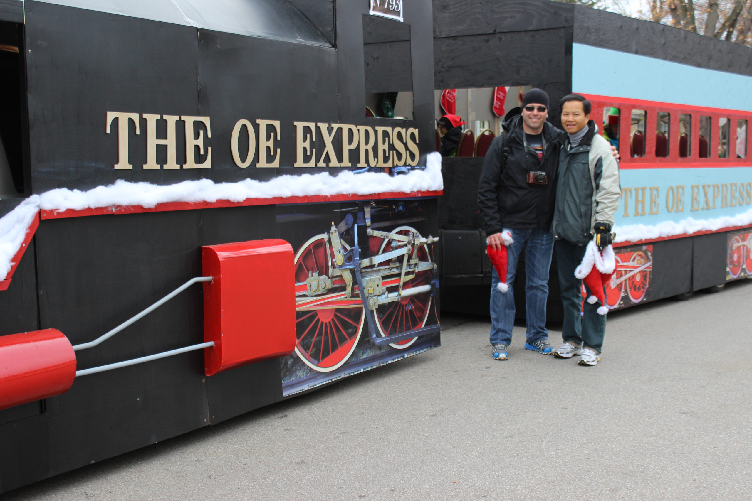 The OE Express won third place in the float competition.