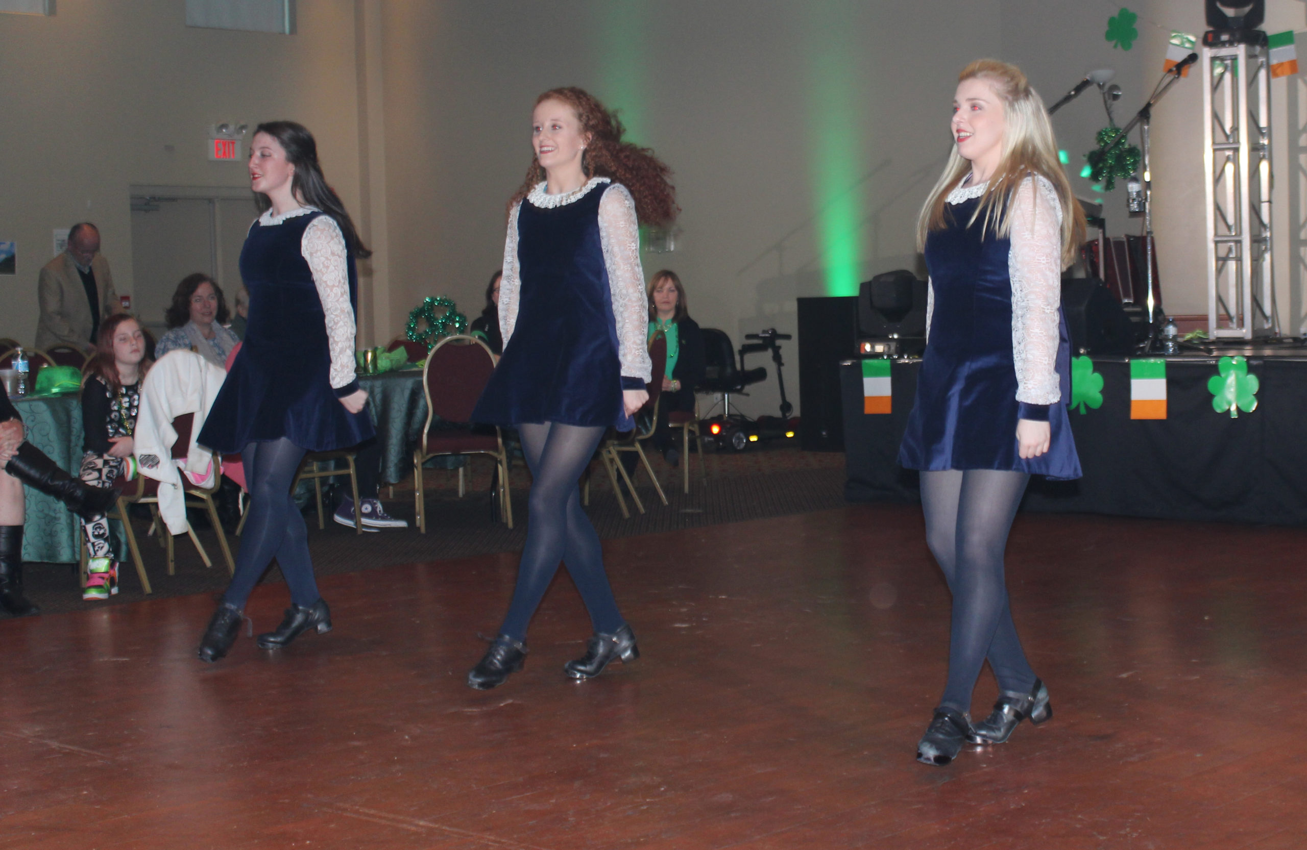 Irish dancers perform at the Banquet Hall in Oakville.