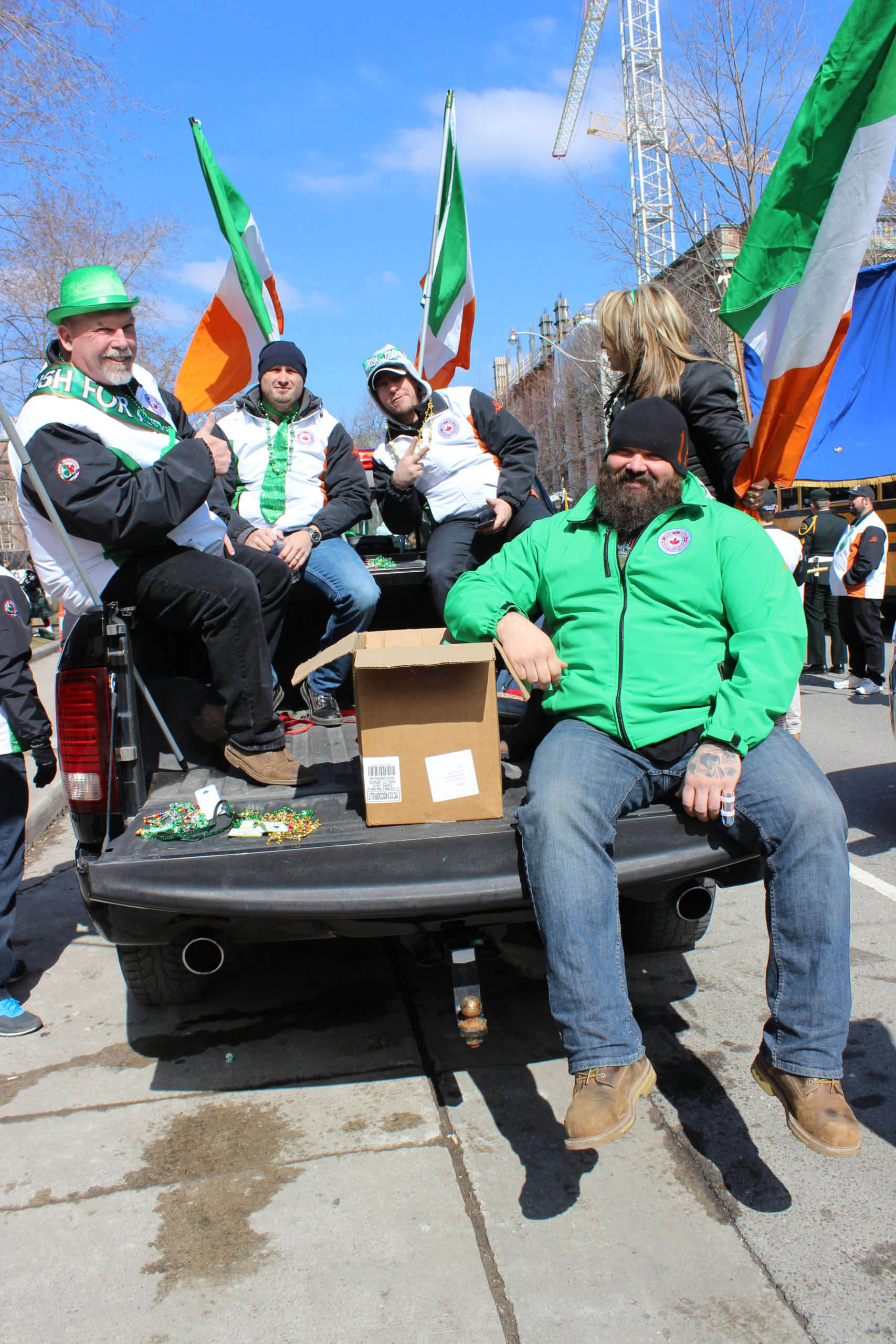 Local 793 member gets in the mood for St Patrick's Day.
