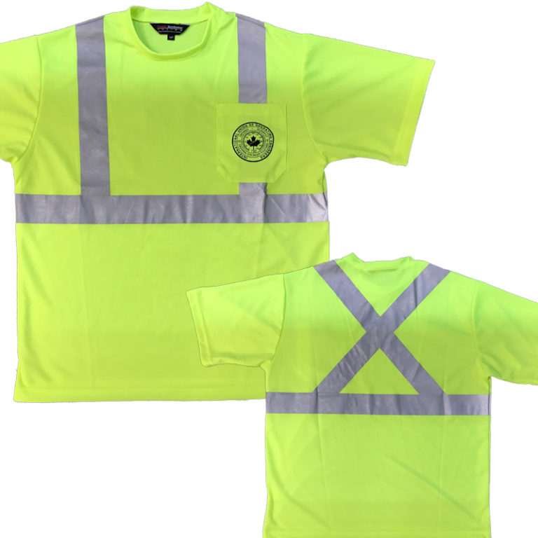 Reflective Fluorescent Green Safety Shirt IUOE Local 793