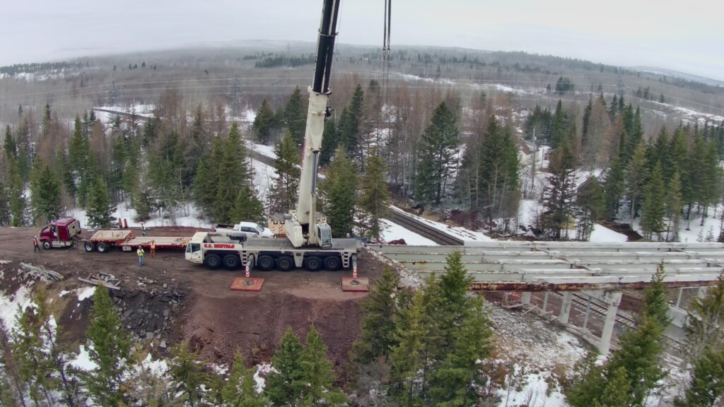 Terex AC 350 mobile crane on site