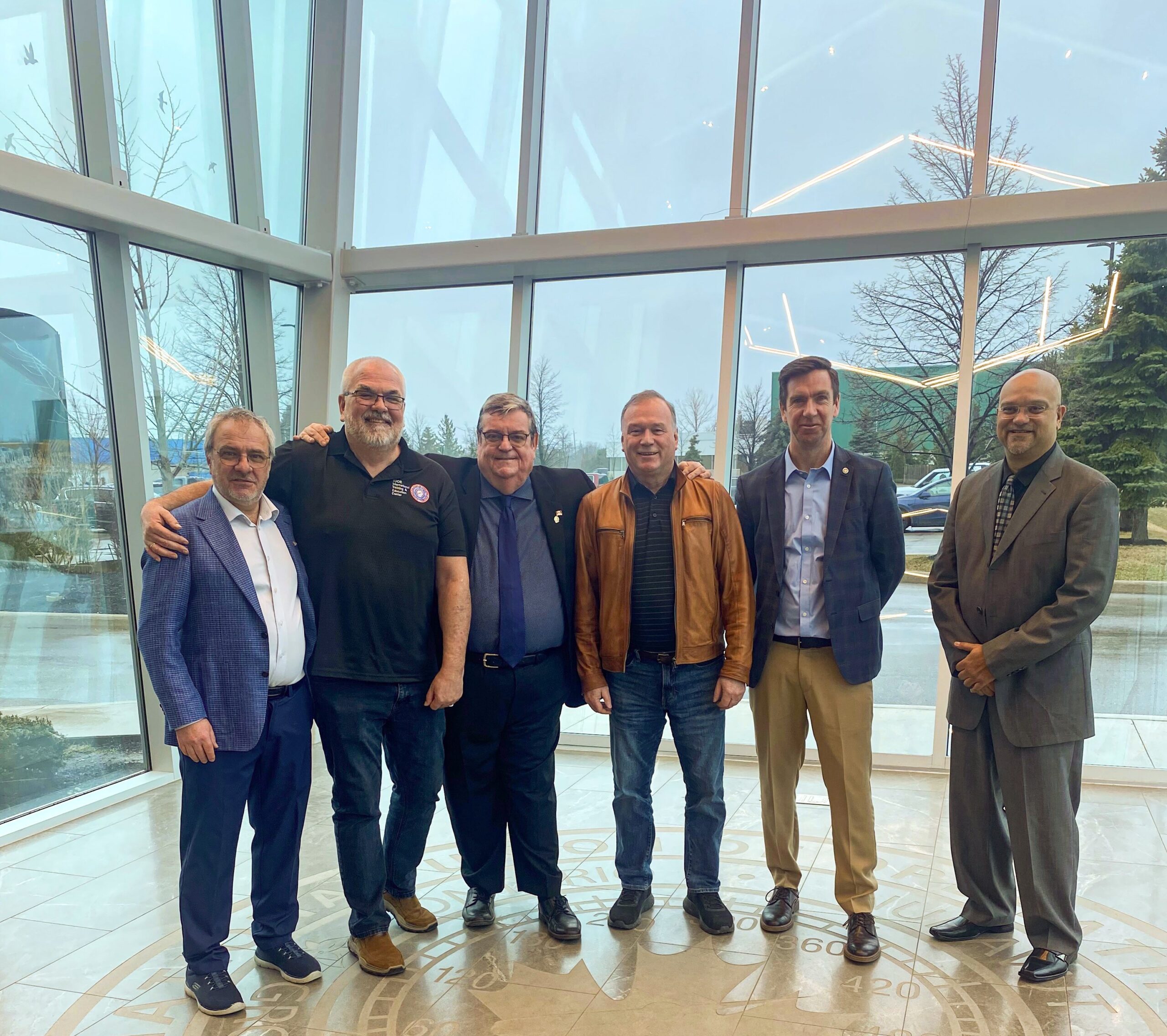 Business Manager Mike Gallagher with IUOE Local 793 Team