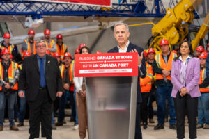 Prime Minister Mark Carney Giving Speech
