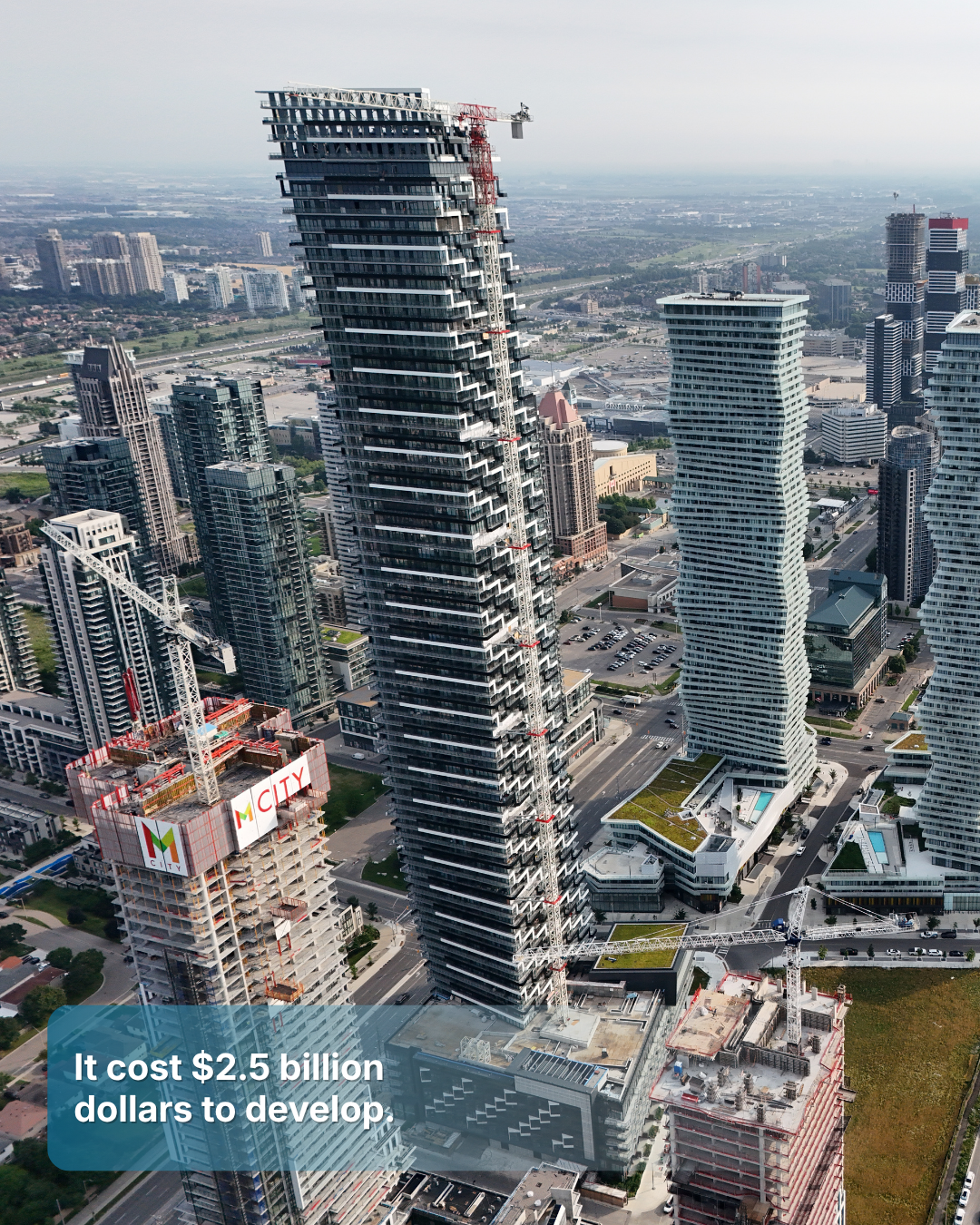 It stands at 81 storeys tall, or 258 metres.
