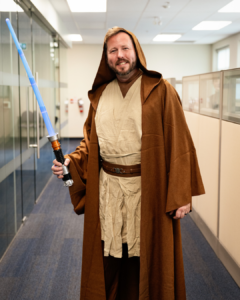 Justin O'Neill dressed as 'Obi-Wan-O'Neill'