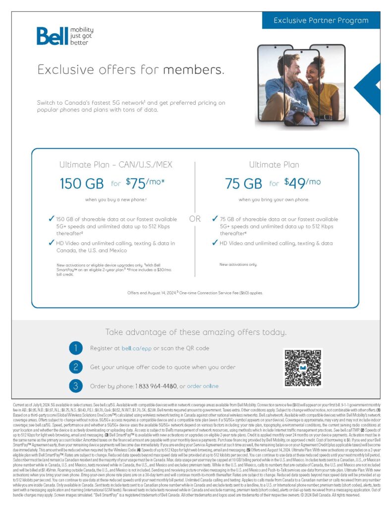 Bell mobility EPP August