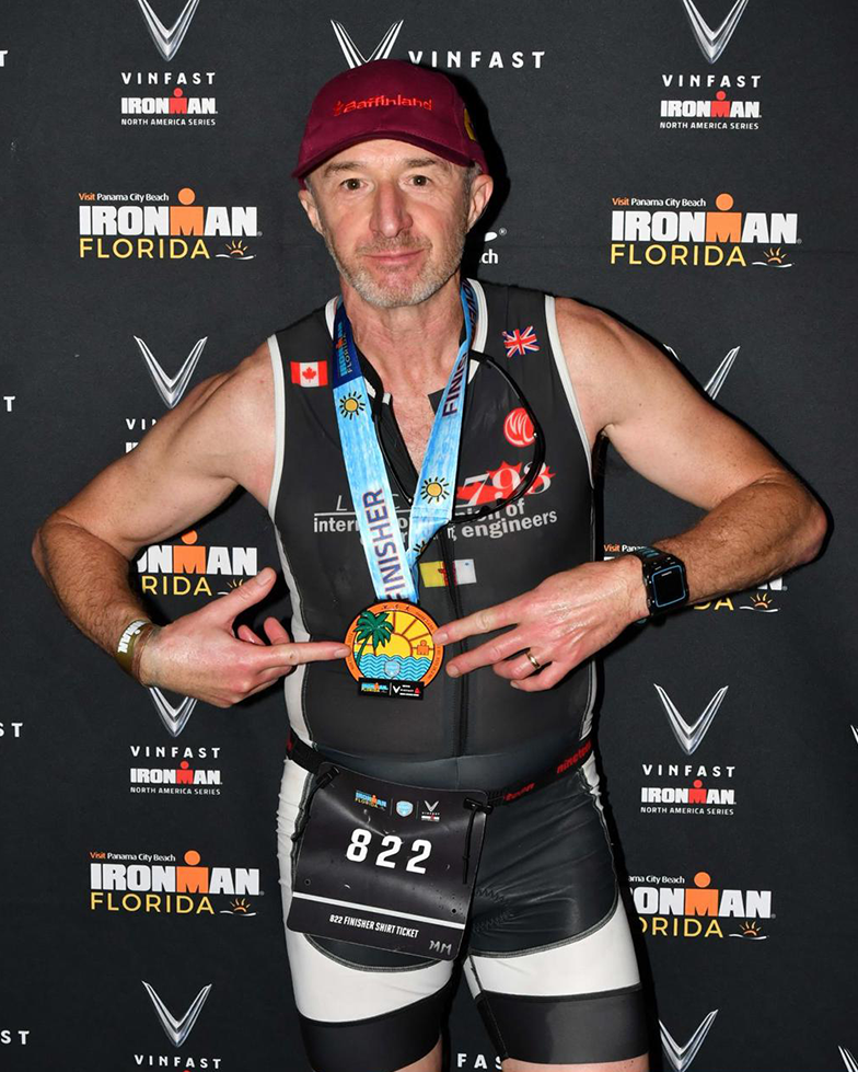 Dan Walton Ironman Florida competitor