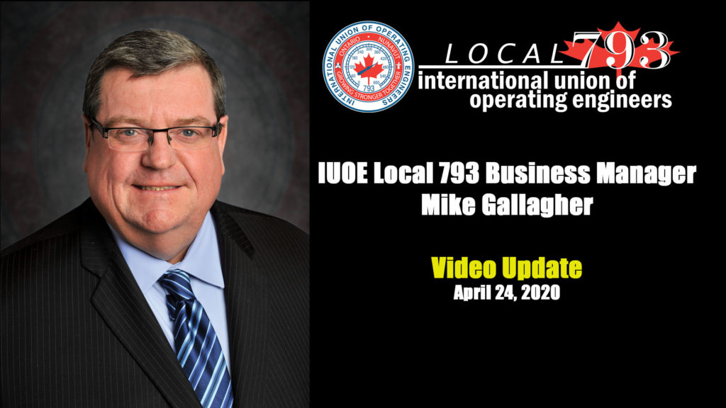 Mike Gallagher has an important message for members.