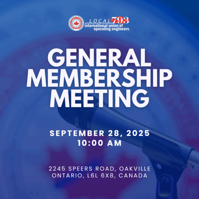 General Membership Announcement - Sept 2025