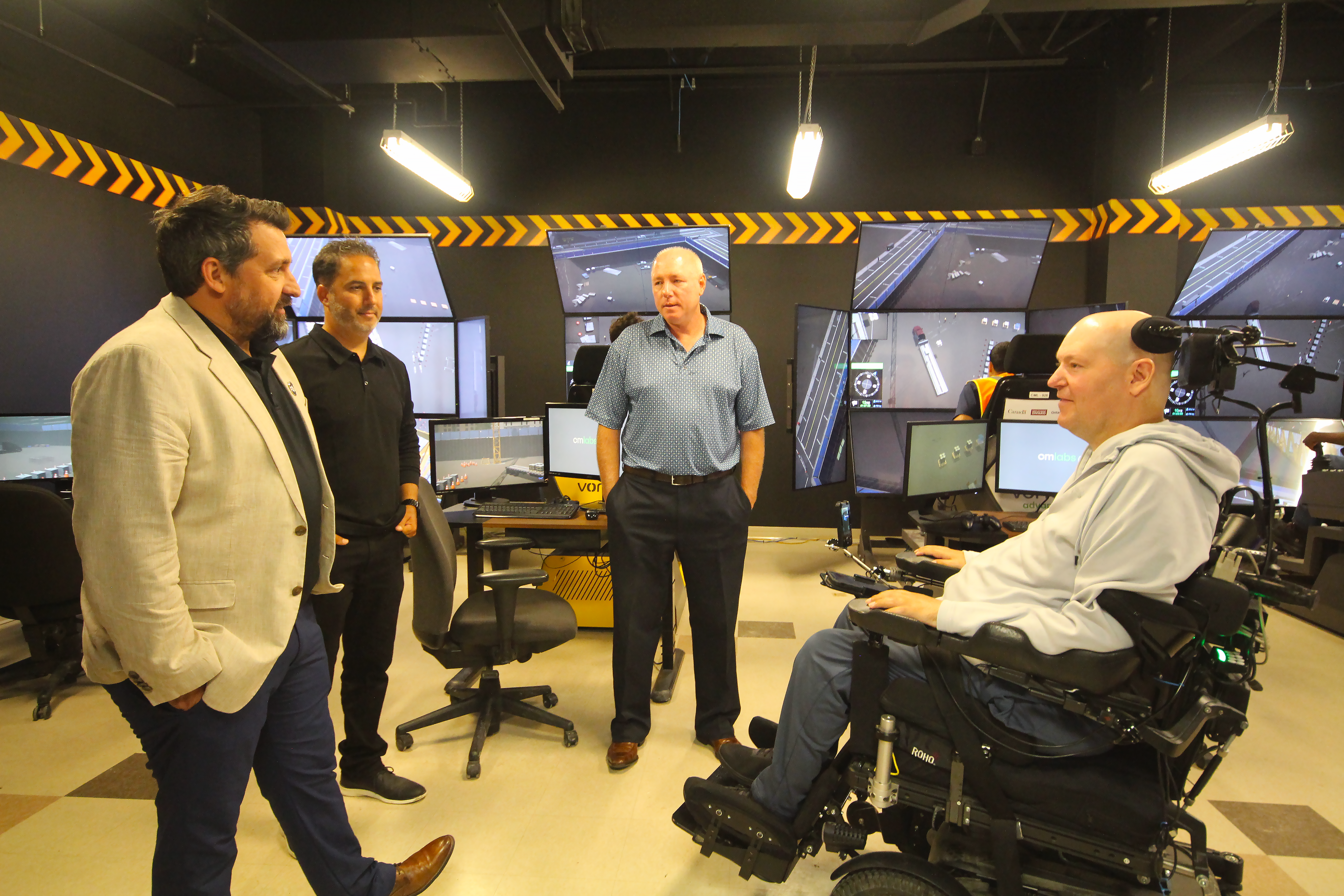 In the picture (L to R): Jeff Hewitt, OETIO Director of Training and Apprenticeship, Dave Viggiani, OETIO Senior Instructor, James St. John, COBT Business Manager and Hammer Heads Director and Peter Reed, former COBT Business Rep.