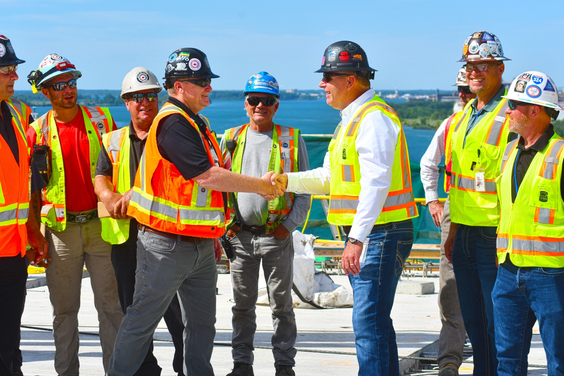 Local 793 President Dave Turple and Operating Engineers 324 President Ken Dombrow