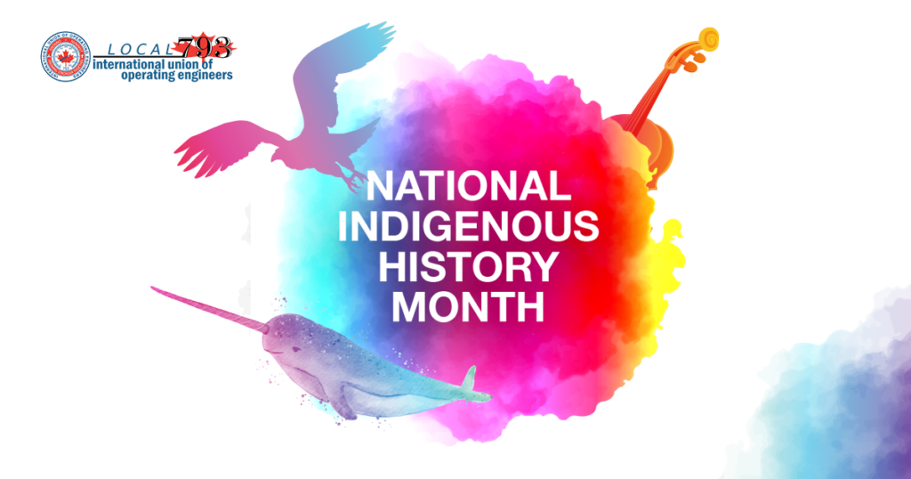 Image of National Indigenous History Month poster