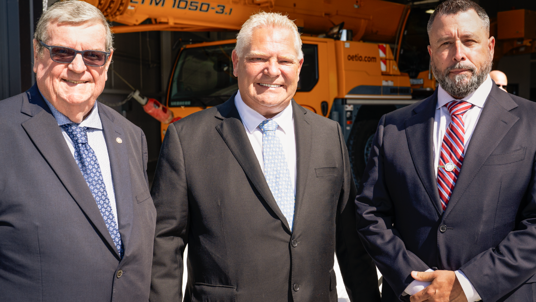 Mike Gallagher (left), Doug Ford (centre), John Downey (right)