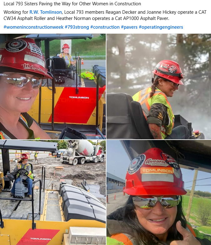 Local 793 Sisters Paving the Way for Other Women in Construction - Social Post