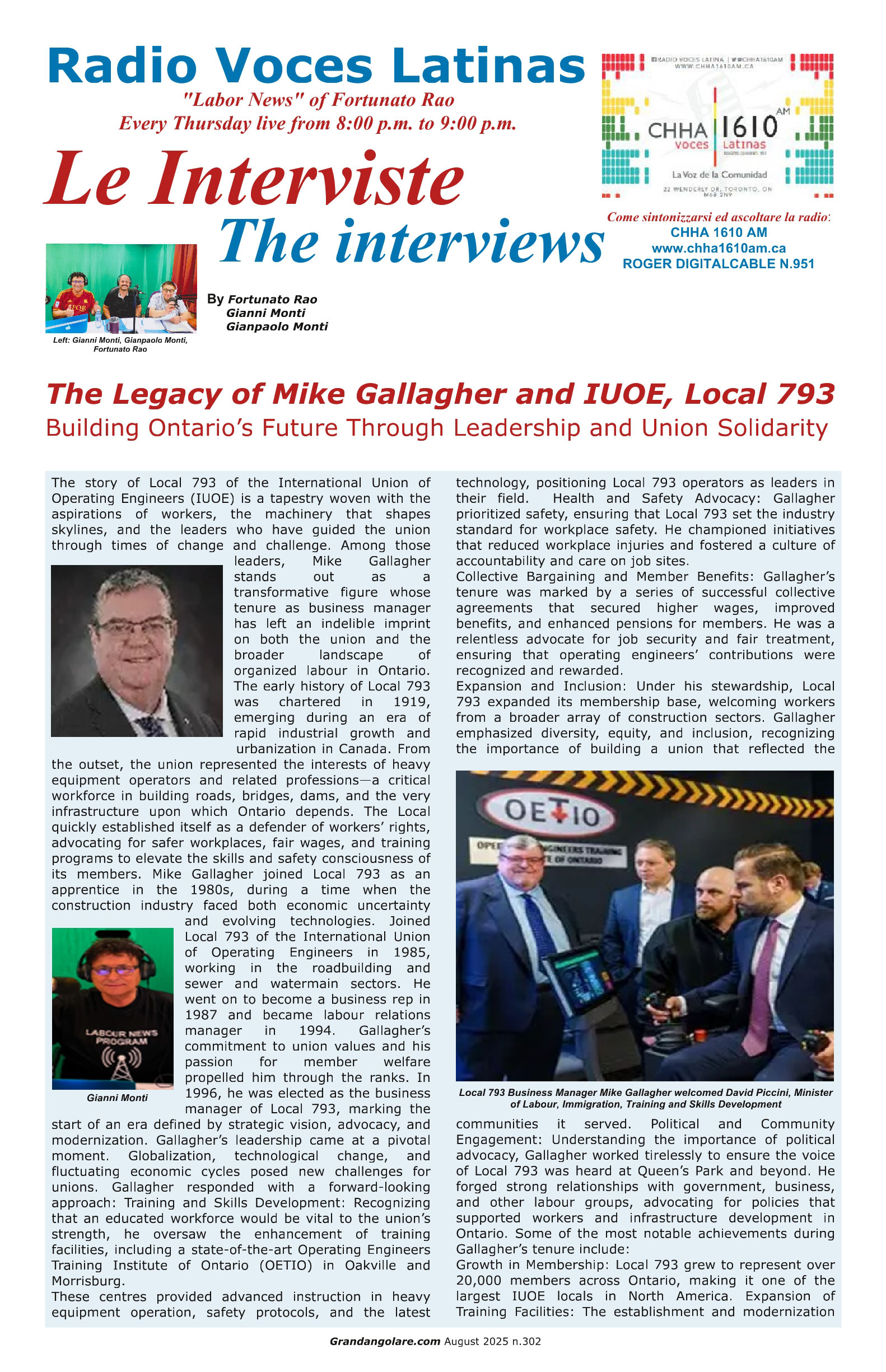 Gianni Monti Article (Mike Gallagher) - Image